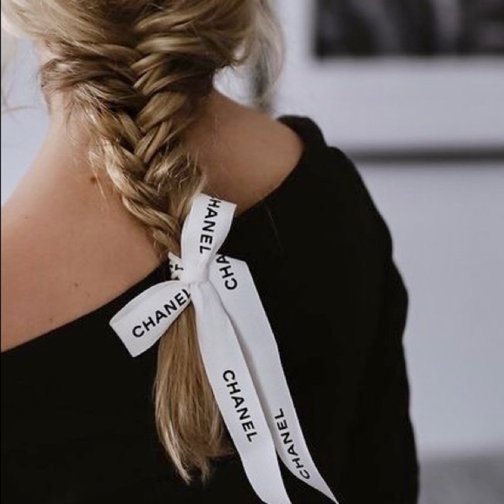 Chanel Grosgrain Gift Wrap Ribbon DIY